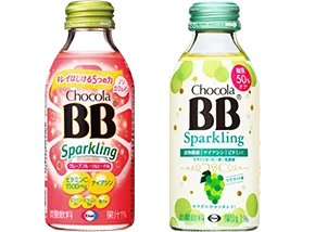 チョコラBBスパークリング グレープフルーツ＆ピーチ味 マスカット味 アップル＆レモン味