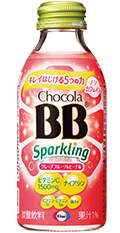 チョコラBBスパークリング グレープフルーツ＆ピーチ味